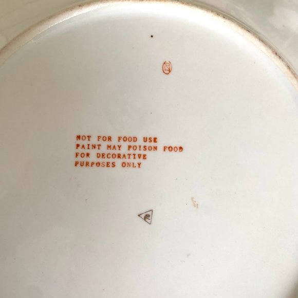 Vintage Ko-Kutani Style Decorative 12” Plate - Hand Painted Bouquet - Rare - Picture 7 of 8